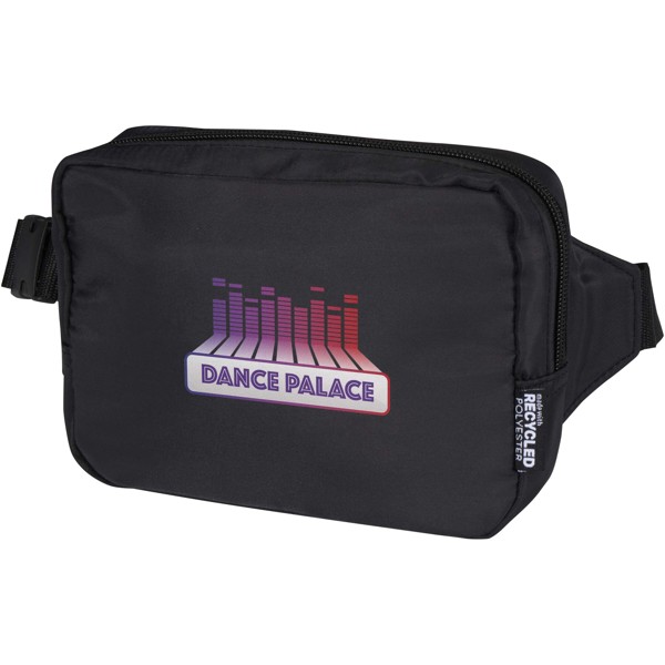 Sac bandoulière de voyage Trip Aware™ de 1 L en matériaux recyclés - Noir