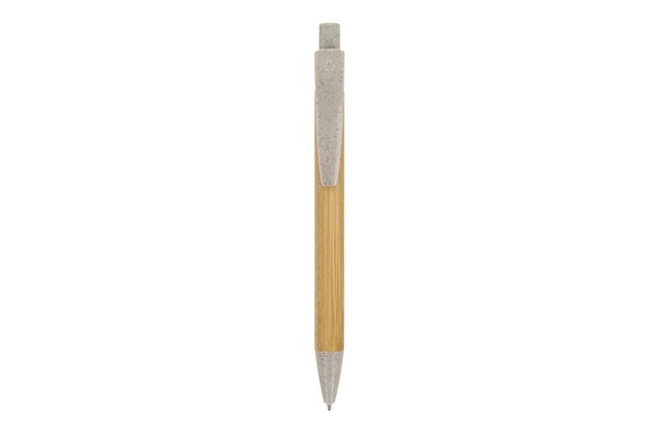 Ball pen bamboo with wheatstraw - Grey