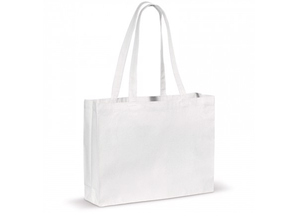 Shoulder bag canvas OEKO-TEX® 270g/m² 45x10x33cm - White
