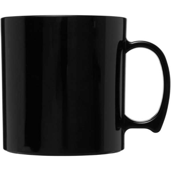 Plastový pohár Standard 300 ml - Jednofarebná čierna