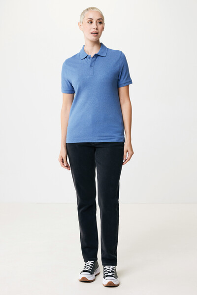 Polo tričko IQONIQ Yosemite z recykl. bavlny - Heather Blue / S