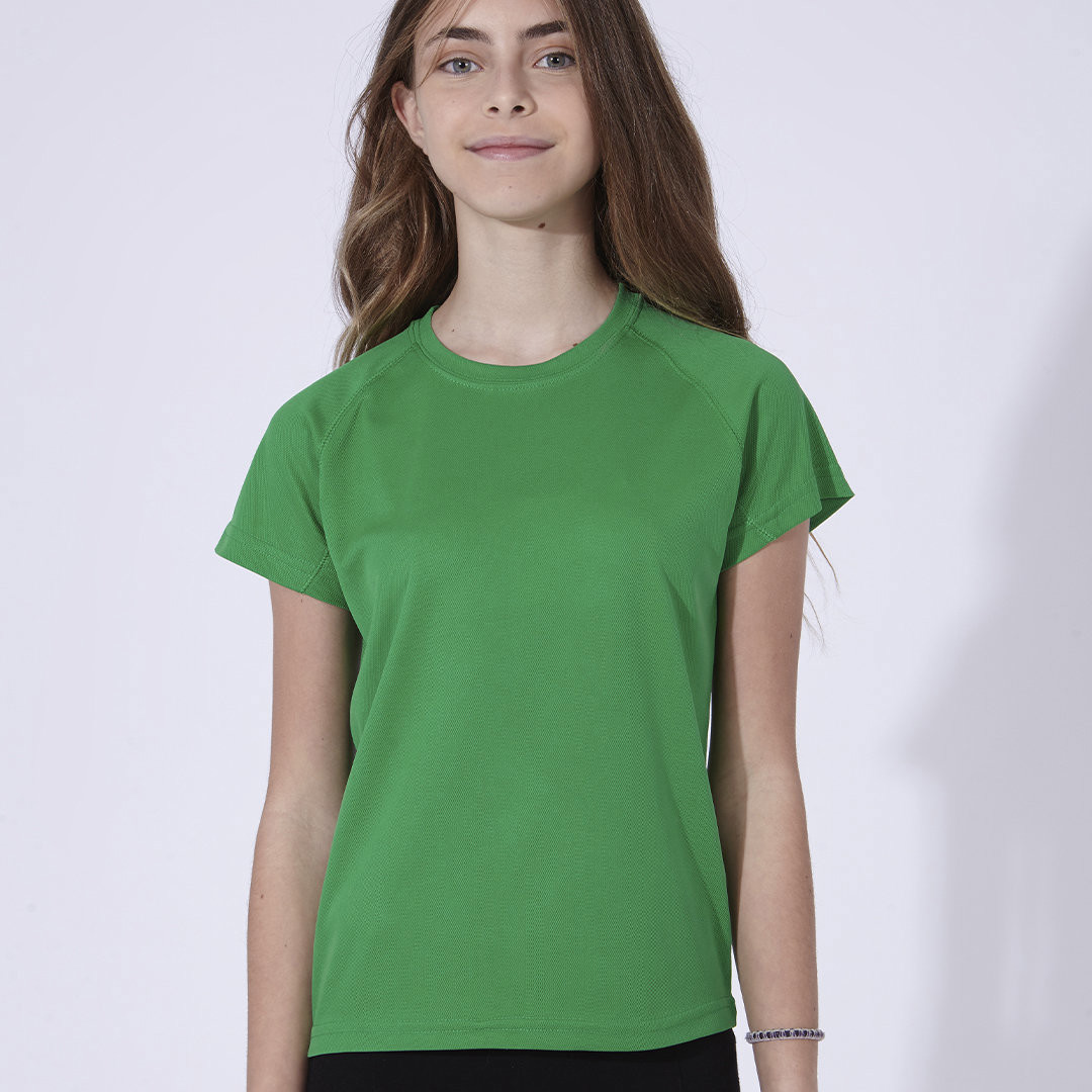 T-Shirt Criança Tecnic Plus - Verde / 6-8