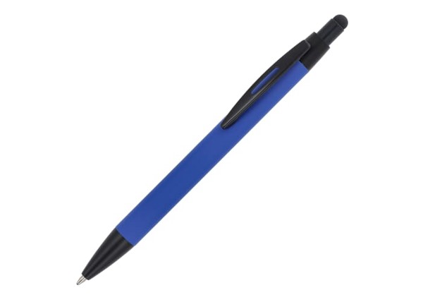 Stylo à bille Alaska softtouch avec stylet R-AL - Bleu