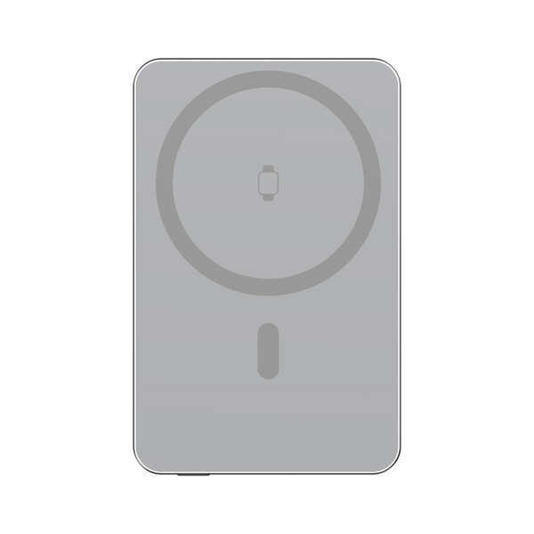 Urban Vitamin Marin 5000mAh magnetic 15W wireless powerbank - Zilver