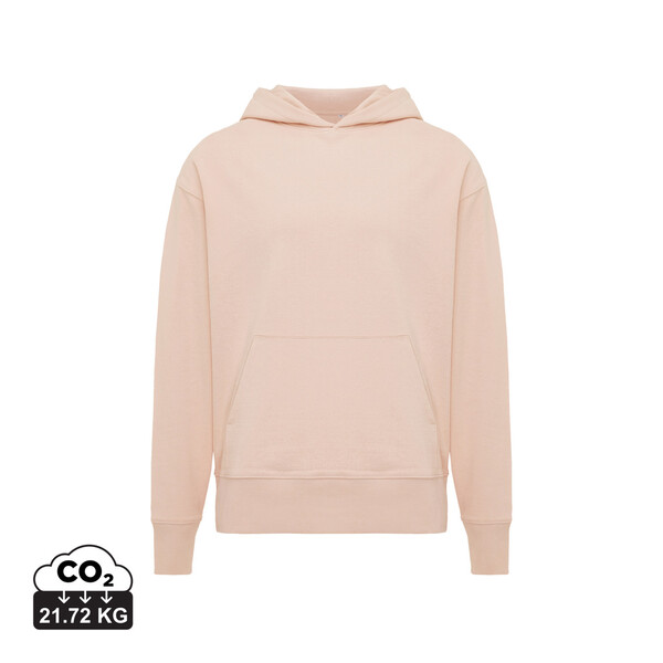 Sweat à capuche en coton recyclé IQONIQ Yoho - Peach Nectar / XXS
