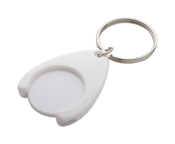 Trolley Coin Keyring Nelly - White