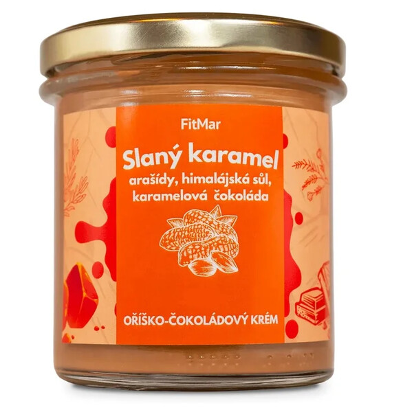 Arašídový krém slaný karamel 190g