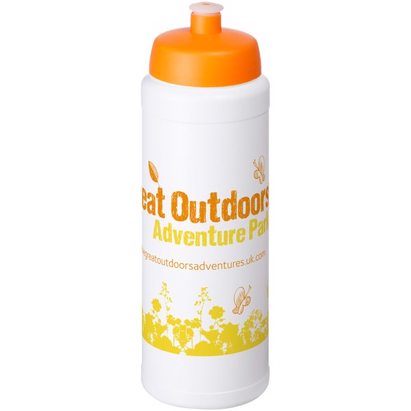 Bouteille Baseline® Plus 750ml avec couvercle sport - Blanc / Orange