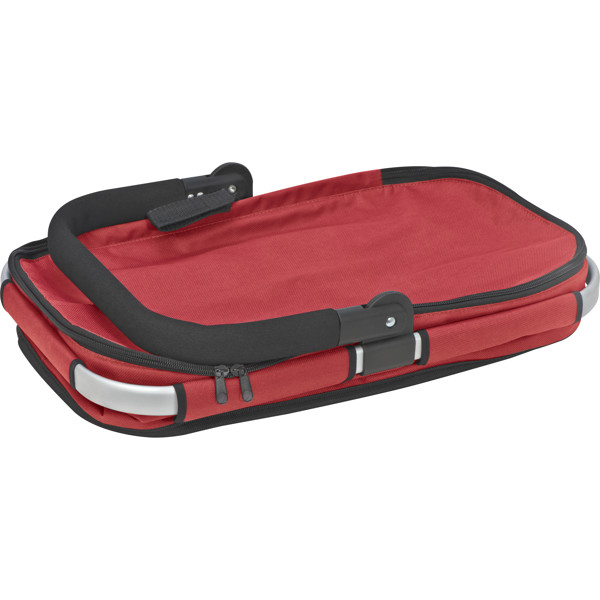 Luxury shopping basket with cooler function - Red