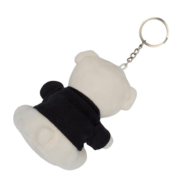 Ollie teddy keyring - White