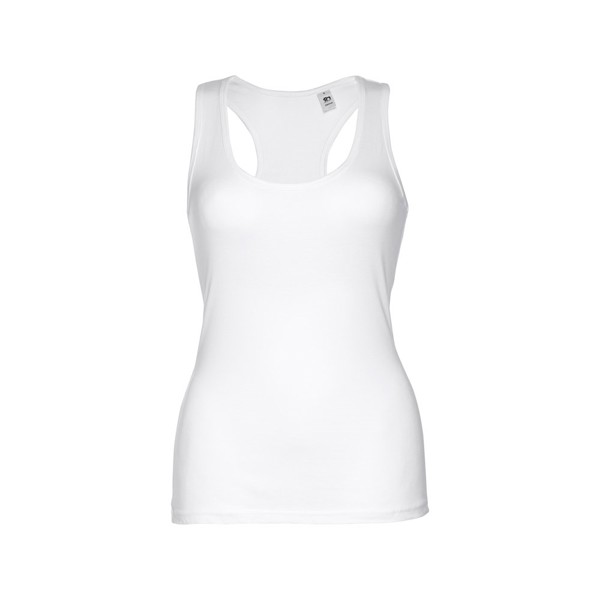 THC TIRANA WH. Women's sleeveless cotton T-shirt. White - White / M