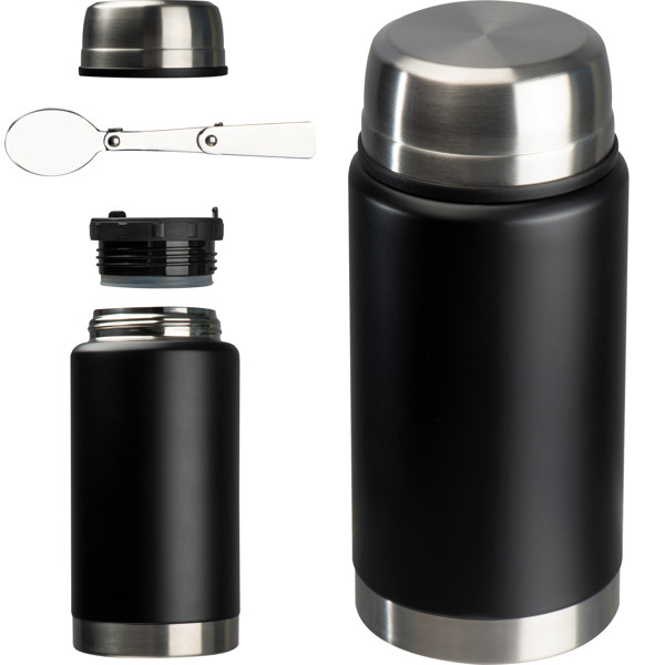 PATRYK Caserolă alimentară cu perete dublu, 750 ml - Black