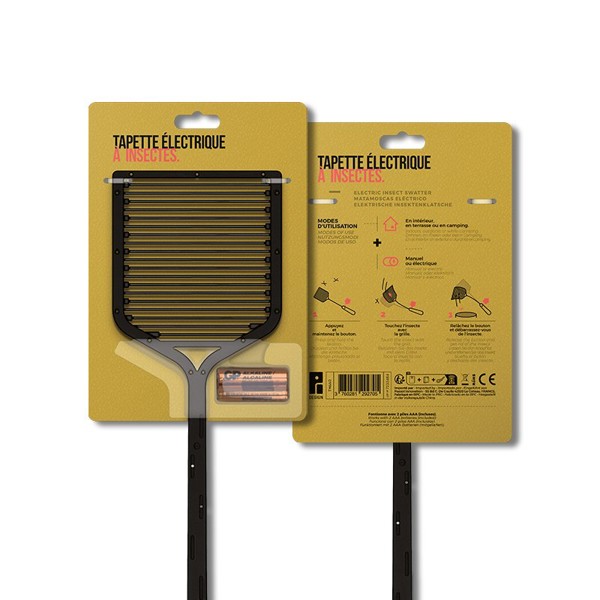 TAPETTE A MOUCHES OU INSECTES, ELECTRIQUE