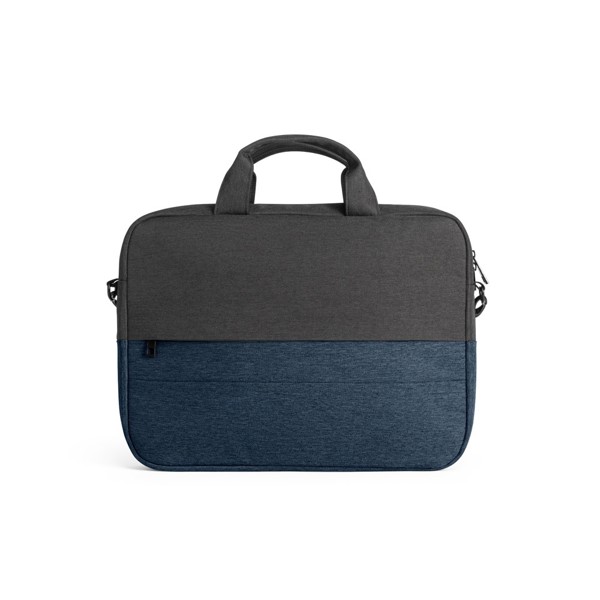 GENOA. Polstrovaná taška na notebook z 600D recyklovaného polyesteru s vysokou hustotou 15" - Modrá