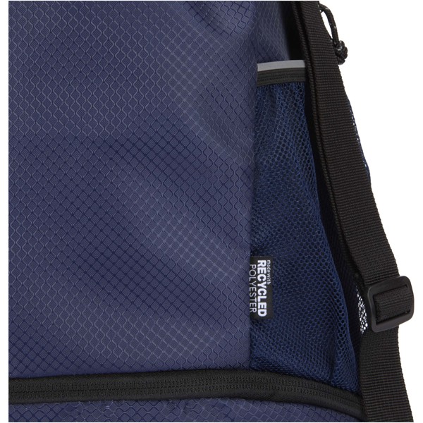 Sac de sport Varyon à cordon en matériaux recyclés certifiés GRS avec compartiment inférieur de 18 L - Marine