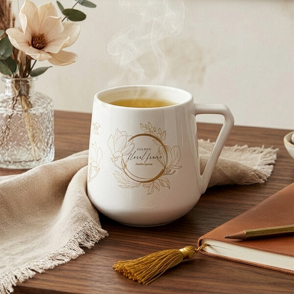 Porcelanasta skodelica Aster, 300 g