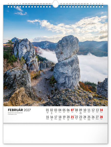 Notique Nástenný Kalendár Čarokrásne Slovensko 2027, 30 x 34 cm