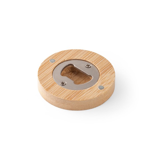 PS - AMCHUR. Bamboo coaster with bottle opener