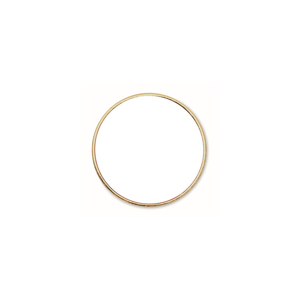 Round metal lapel pin with doming - Brass