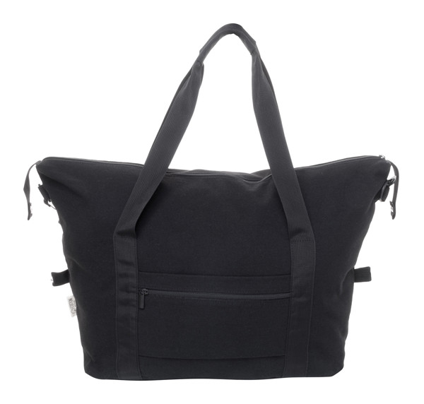Recycled Canvas Travel Bag Rebyss Travel - Black