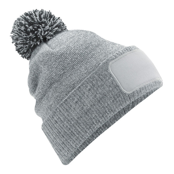 Snowstar® Patch Beanie - Graphite Grey / Light Grey / ONE SIZE