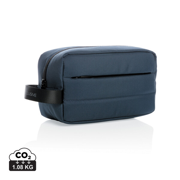 Trousse de toilette Impact en rPET AWARE™ - Bleu Marine