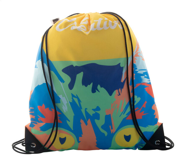 Sac piscine personnalisé CreaDraw Plus RPET - Noir / Blanc
