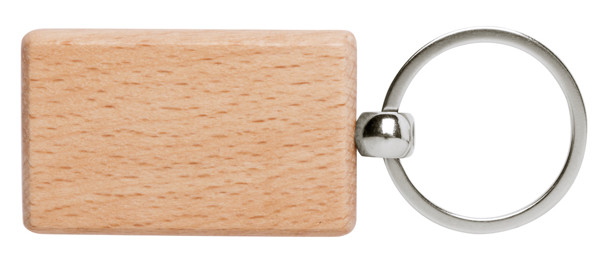 Keyring Wokke, Square - Natural / square