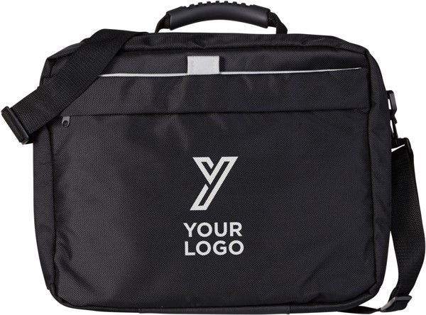 Polyester (1680D) laptop bag - Black
