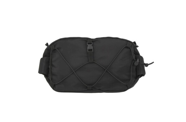 Crossbody bag R-PET with drawcord - Black