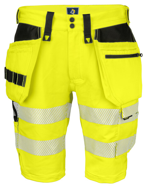 6575 Shorts stretch Yellow/Black C148