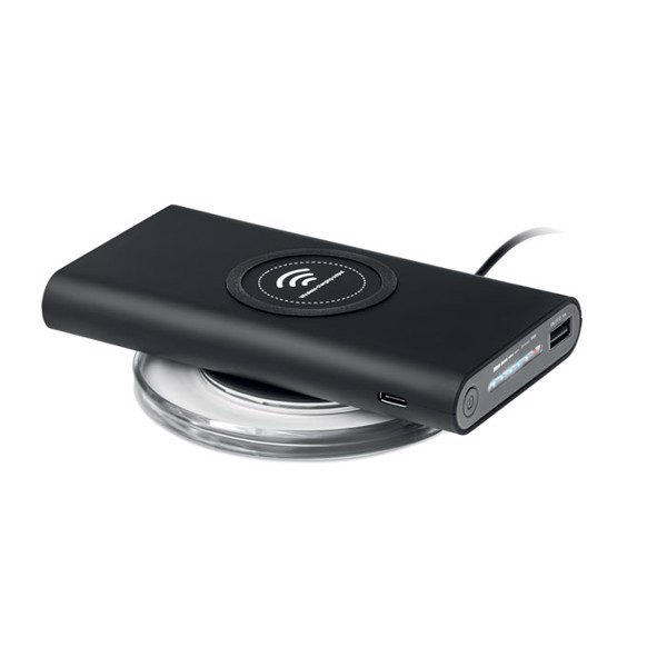 Vigor brezžični power bank, 8000 mAh, tip C - Črna