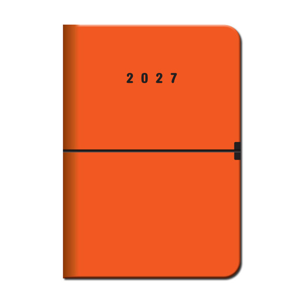 Týždenný diár A5 CAPRI Oranžový 2027