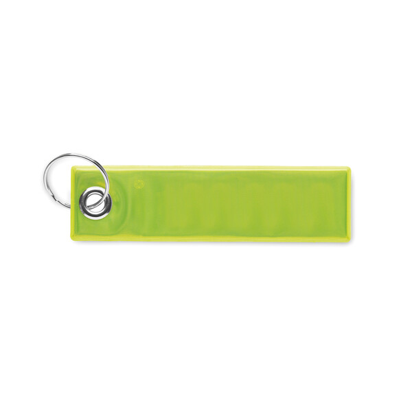 Reflective safety key tag (CE EN17353) - Yellow (EN17353)