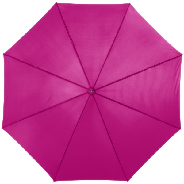 Ombrello Lisa da 23'' con apertura automatica e manico in legno - Magenta
