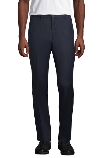 CALÇAS DE FATO COM CINTURA ELÁSTICA PARA HOMEM - NEOBLU GABIN MEN - Azul escuro 