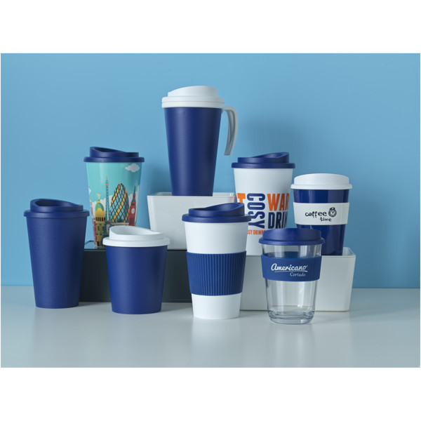 Bicchiere termico da 350 ml Americano® - Arancione / Bianco