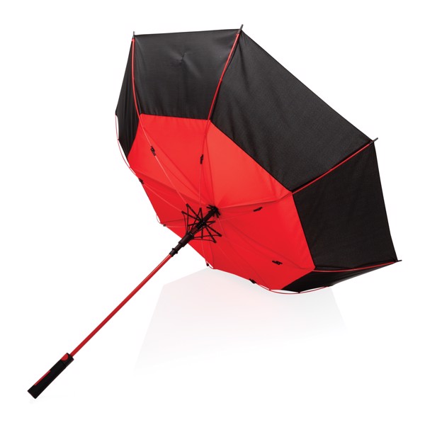 Parapluie tempête 27" en rPET ouverture auto Impact AWARE™ - Rouge