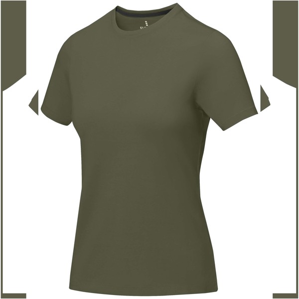 T-shirt de manga curta Nanaimo de mulher - Verde floresta / M