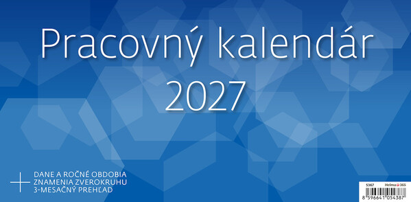 Plánovací stolní kalendář Pracovný 2027