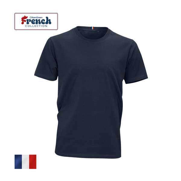 Tshirt H Bio170g LUCIEN - BLEU MARINE / XL