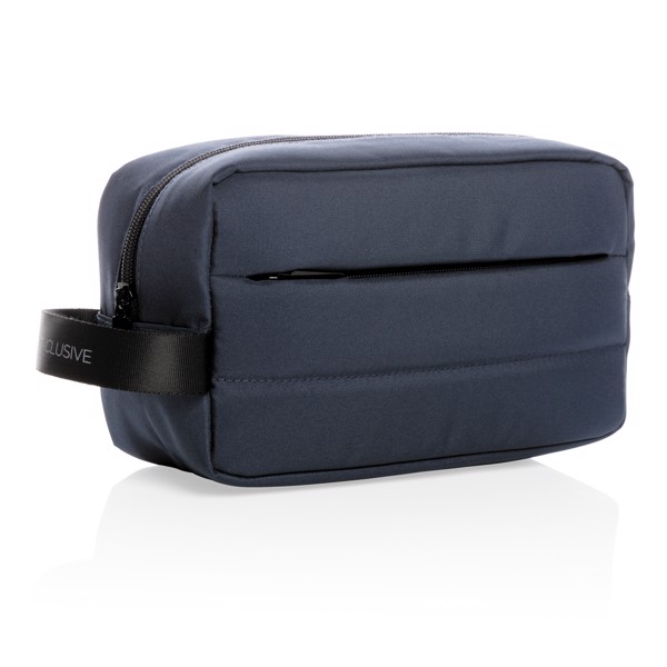 Impact AWARE™ RPET toiletry bag - Navy