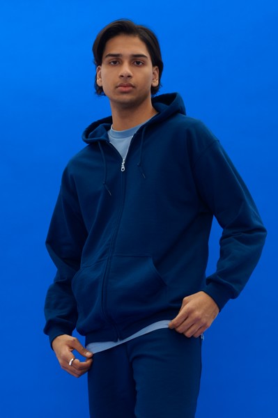 Heavy Blend™ Adult Full Zip Hooded Sweatshirt - White / 2XL