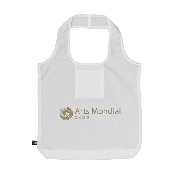 GRS RPET Shopper sac de courses pliable - Blanc