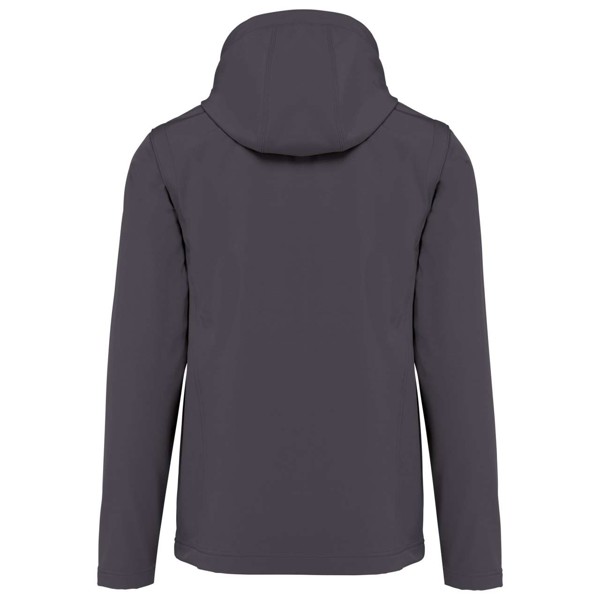 Unisex 3-Layer Softshell Hooded Jacket With Removable Sleeves - Titanium / 5XL