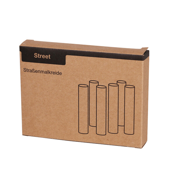6 Pieces Of Coloured Chalk Street