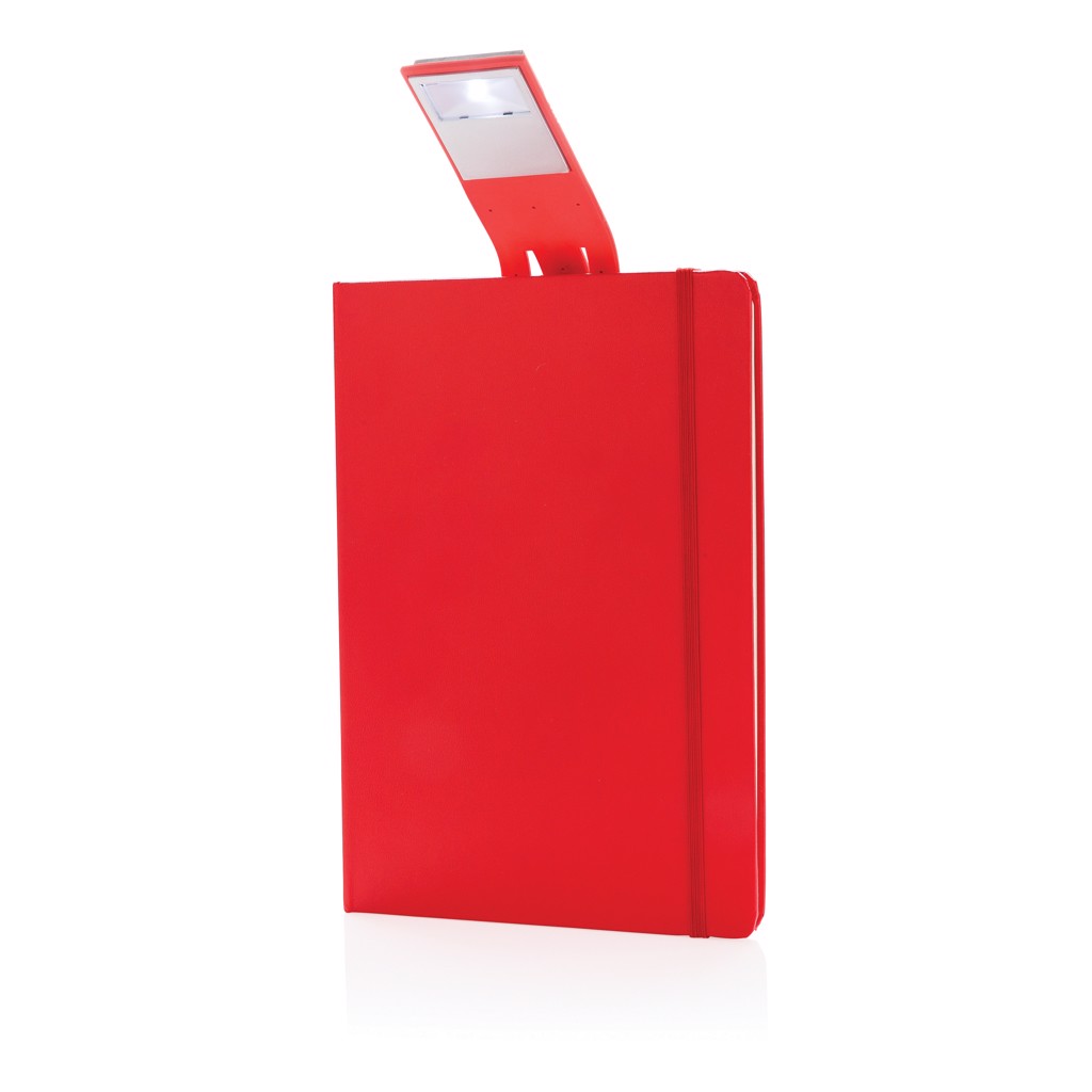 Libreta A5 y marcador LED - Rojo