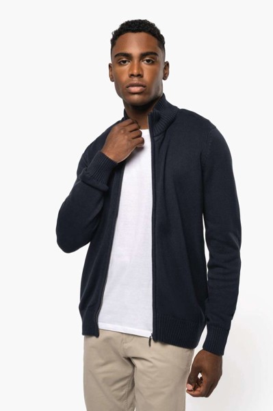 Full Zip Cardigan - Black / XL