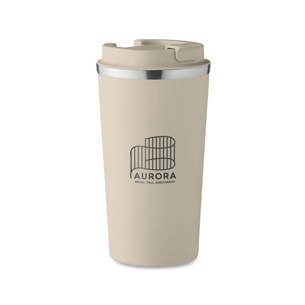 Double wall tumbler 510 ml Brace + - Beige