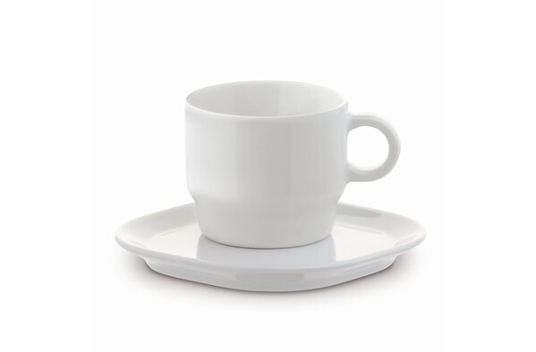 Cup & saucer square Satellite 180ml